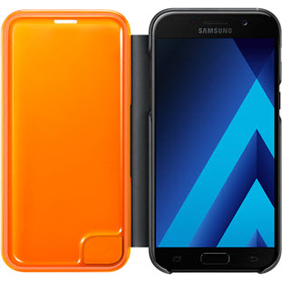 Фото товара Samsung Neon Flip Cover книжка для Galaxy A5 2017 (EF-FA520PBEGRU, черный)