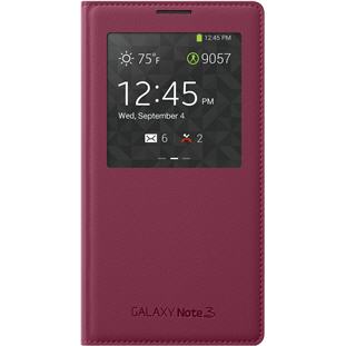 Фото товара Samsung S-View Cover книжка с окошком для Galaxy Note 3 (малиновый)