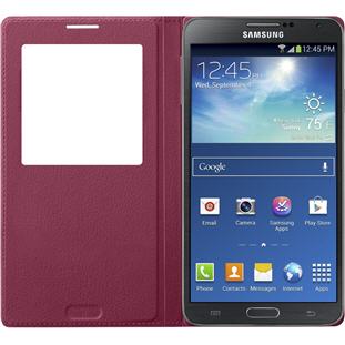 Фото товара Samsung S-View Cover книжка с окошком для Galaxy Note 3 (малиновый)