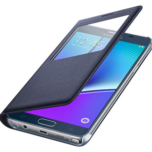 Фото товара Samsung S-View Cover книжка с окошком для Galaxy Note 5 (EF-CN920PBEGRU, черный)