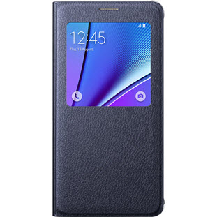 Фото товара Samsung S-View Cover книжка с окошком для Galaxy Note 5 (EF-CN920PBEGRU, черный)