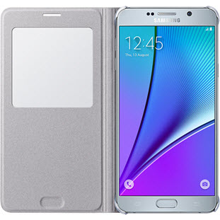 Фото товара Samsung S-View Cover книжка с окошком для Galaxy Note 5 (EF-CN920PSEGRU, серебристый)