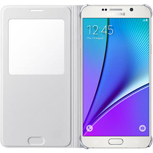 Фото товара Samsung S-View Cover книжка с окошком для Galaxy Note 5 (EF-CN920PWEGRU, белый)