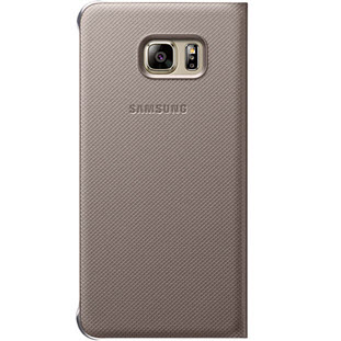 Фото товара Samsung S-View Cover книжка с окошком для Galaxy S6 Edge+ (EF-CG928PFEGRU, золотой)