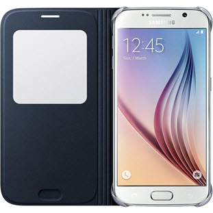 Фото товара Samsung S-View Cover книжка с окошком для Galaxy S6 (EF-CG920PBEGRU, черный)