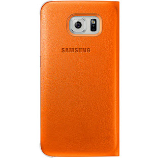 Фото товара Samsung S-View Cover книжка с окошком для Galaxy S6 (EF-CG920POEGRU, оранжевый)