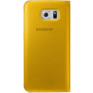 Фото товара Samsung S-View Cover книжка с окошком для Galaxy S6 (EF-CG920PYEGRU, желтый)