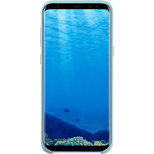 Фото товара Samsung Silicone Cover накладка для Galaxy S8+ (EF-PG955TLEGRU, голубой)