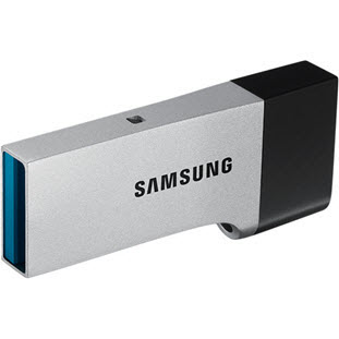 Фото товара Samsung DUO USB 3.0 128Gb (MUF-128CB/APC, OTG, серебристый)