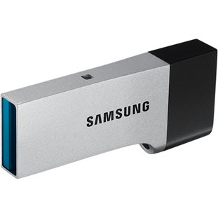 Фото товара Samsung DUO USB 3.0 32Gb (MUF-32CB/APC, OTG, серебристый)