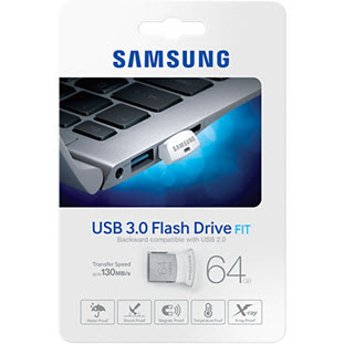 Фото товара Samsung FIT USB 3.0 64Gb (MUF-64BB/APC, белый)