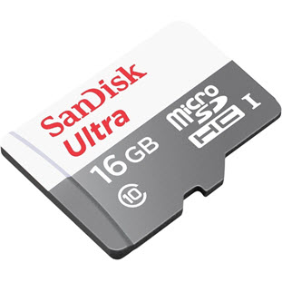 Фото товара Sandisk Ultra microSDHC Class 10 UHS-I 48MB/s (16GB + SD adapter)