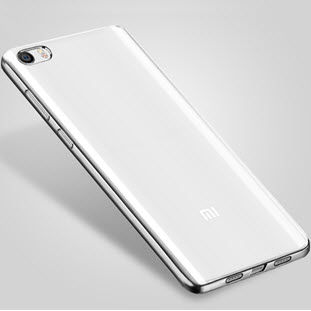 Фото товара Silco силиконовый для Xiaomi Mi5 (глянцевый прозрачный с серебристой окантовкой)
