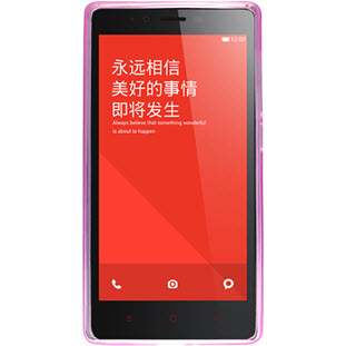 Фото товара Silco силиконовый для Xiaomi Red Rice 1S (малиновый прозрачный)