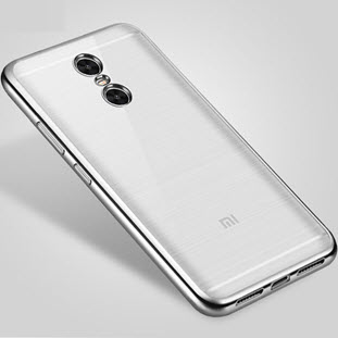 Фото товара Silco силиконовый для Xiaomi Redmi Note 4/4X (глянцевый прозрачный с серебристой окантовкой)