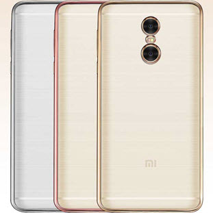 Фото товара Silco силиконовый для Xiaomi Redmi Note 4/4X (глянцевый прозрачный с серебристой окантовкой)