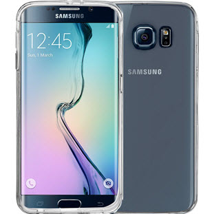 Фото товара Silikone Case силиконовый для Samsung S6 Edge (прозрачный, серебро)