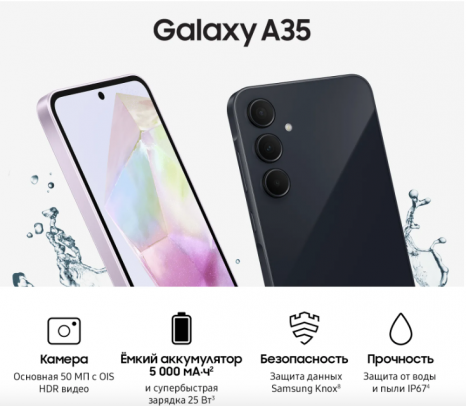 Фото товара Samsung Galaxy A35 5G 8/256Gb, Awesome Lemon