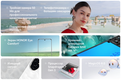 Фото товара Honor 200 8/256Gb RU Green