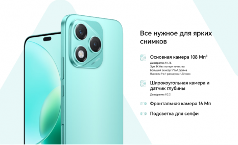 Фото товара Honor 400 Lite 8/256Gb RU Green
