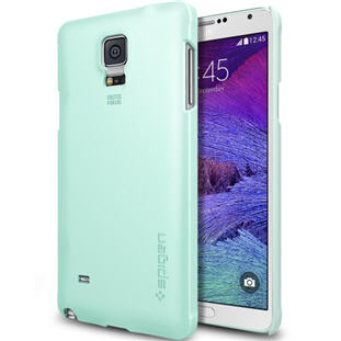 Фото товара Spigen Thin Fit накладка для Samsung Galaxy Note 4 (mint)