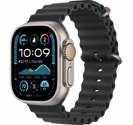 Фото товара Apple Watch Ultra 2 2024 GPS + Cellular 49mm Natural Titanium Case with Black Ocean Band