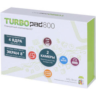 Фото товара TurboPad 800 (Wi-Fi, 8.0, 8Gb, white) / ТурбоПад 800 (Wi-Fi, 8.0, 8Гб, белый)