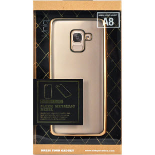 Фото товара Uniq Glacier Glitz накладка для Samsung Galaxy A8 2018 (GA8HYB-GLCZGLD, gold)