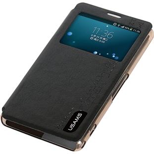 Фото товара Usams Merry Series книжка с окошком для Sony Xperia Z1 Compact (черный)