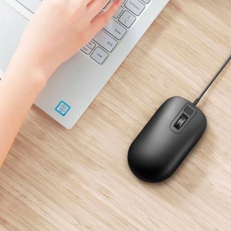 Фото товара Xiaomi Jesis Smart Fingerprint Mouse (black USB)