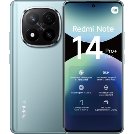 Фото товара Xiaomi Redmi Note 14 Pro+ 5G 8/256 Gb Ru, Frost Blue