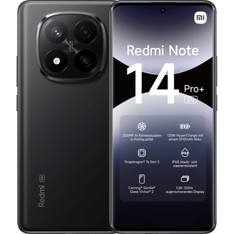 Фото товара Xiaomi Redmi Note 14 Pro+ 5G 12/512 Gb Ru, Midnight Black