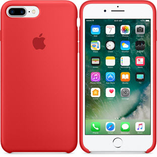 Case Silicone для iPhone 7 Plus (red)