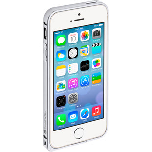 Deppa Alum Bumper для Apple iPhone 5/5S/SE и пленка (серебряный)