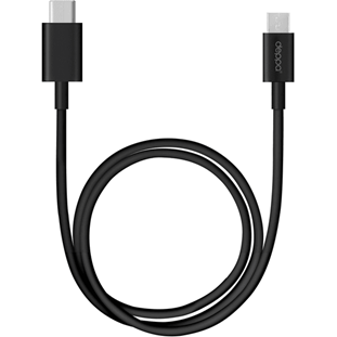 Deppa micro USB - USB Type-C (USB 2.0, 1.2м, черный)