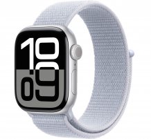 Умные часы Apple Watch Series 10 46 mm Silver Aluminum Case with Blue Cloud Sport Loop (GPS)