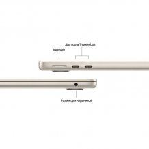 Фото товара Apple MacBook Air 13 2025 M4 (10-core CPU, 10-core GPU) / RAM 16GB / SSD 512GB Starlight (Сияющая звезда)