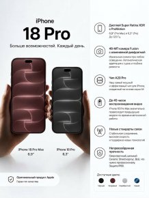 Фото товара Apple iPhone 18 Pro Max  1Tb Burgundy (Бургунди)