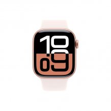 Фото товара Apple Watch Series 10 42 mm Rose Gold Aluminum Case with Light Blush Sport Band (GPS) (размер S/M)