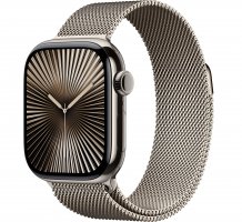 Умные часы Apple Watch Series 10 42 mm Natural Titanium Case with Natural Milanese Loop (GPS + LTE)