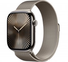 Умные часы Apple Watch Series 10 46 mm Natural Titanium Case with Natural Milanese Loop (GPS + LTE) (размер S/M)