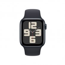 Фото товара Apple Watch SE (2024) 44mm Midnight Aluminum Case with Midnight Sport Band (GPS) (размер M/L)