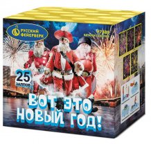 Фейерверк  Батарея салютов P7489 Вот это Новый год! (1,0"х25) 5эф 48с