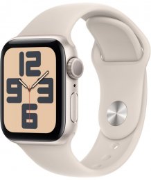 Умные часы Apple Watch SE (2023) 40mm Starlight Aluminum Case with Starlight Sport Band (GPS) (размер S/M)