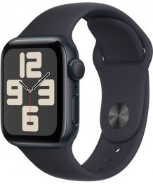 Умные часы Apple Watch SE (2023) 40mm Midnight Aluminum Case with Midnight Sport Band (GPS) (размер S/M)