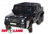 Электромобиль ToyLand Mercedes Benz G63 6х6 Чёрный (Лицензия)