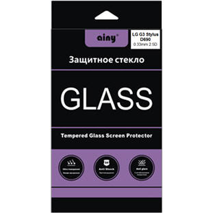 Защитное стекло Ainy 0.33мм для LG G3 Stylus (прозрачное)