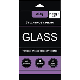 Защитное стекло Ainy 0.33мм универсальное (4.5", прозрачное)