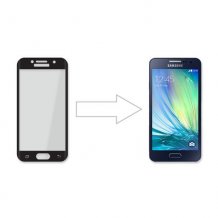 Защитное стекло Ainy 0.2мм для Samsung Galaxy A5 2017 (черное)
