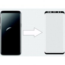 Защитное стекло Ainy 3D Full Screen Cover для Samsung Galaxy S9 Plus (0.2mm, черное)